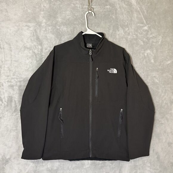 North Face Summit Series Windstopper Soft Shell Jacket Black Men Medium Full Zip - Picture 1 of 12